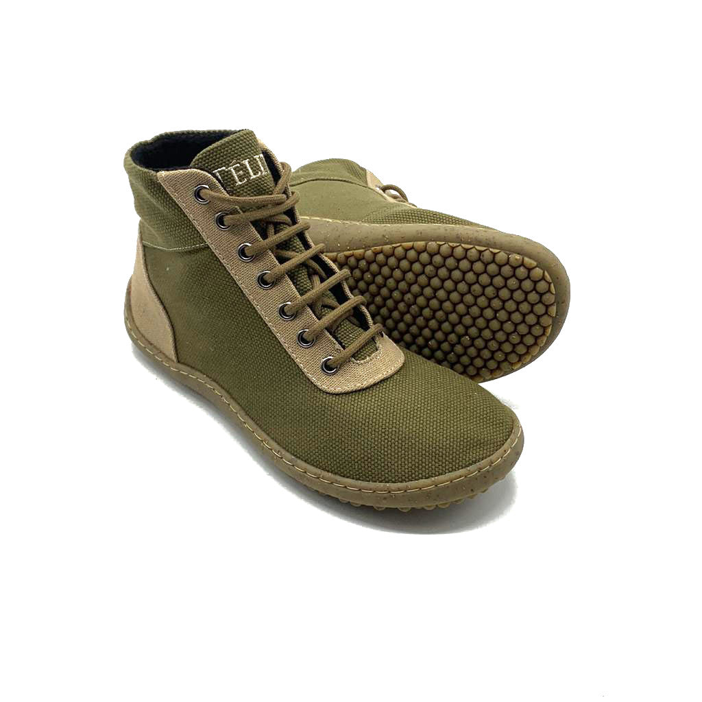 Minimalist shoes barefoot for men and women, Khaki Télito