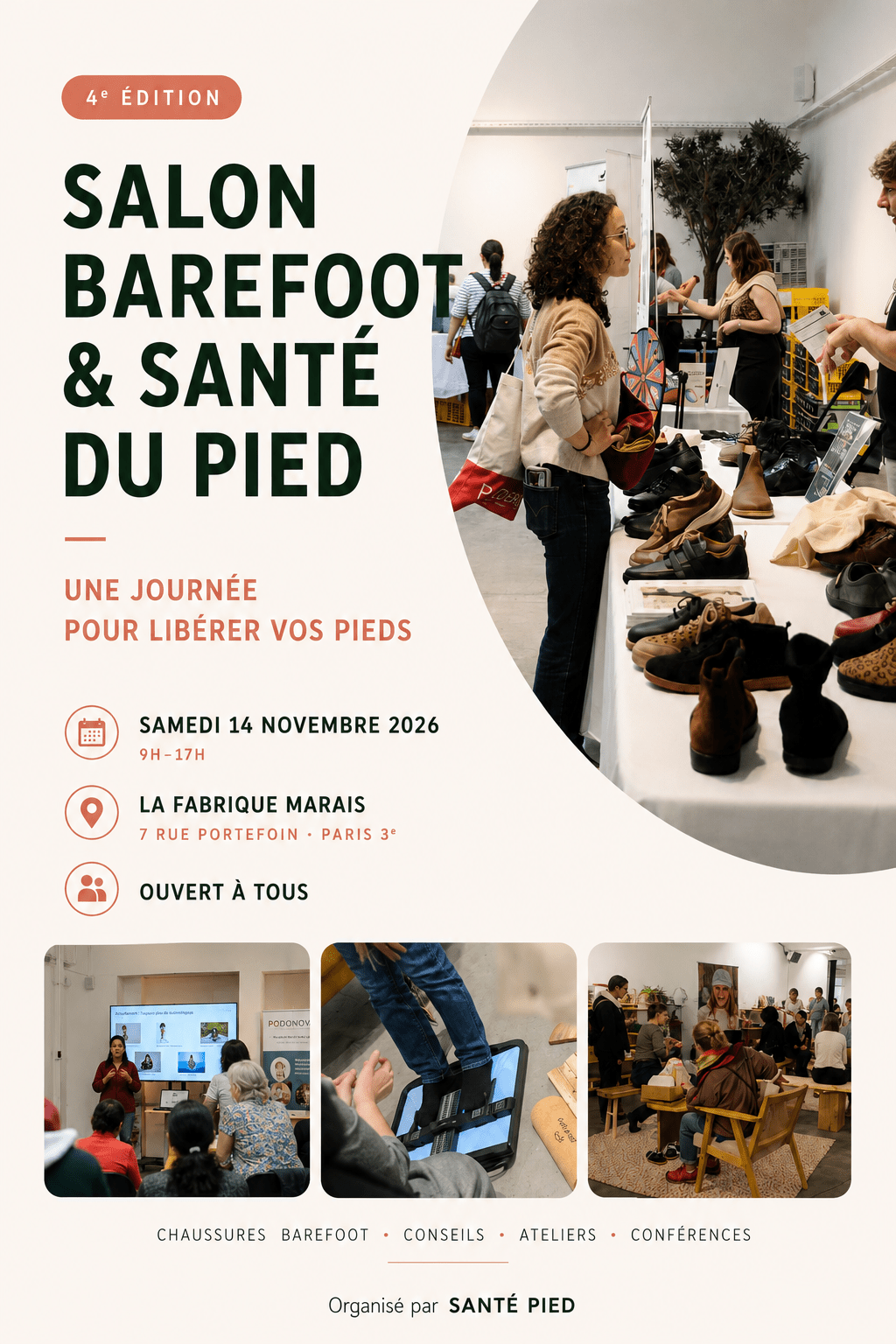 14 novembre 2026 - Salon Santé des Pieds - Paris 3ème - Télito