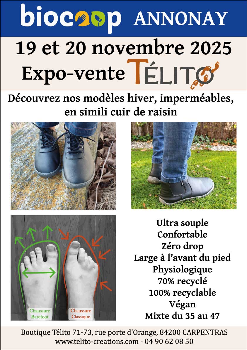 19-20 novembre 2025 - Biocoop Bionacelle - Annonay (07) - Télito