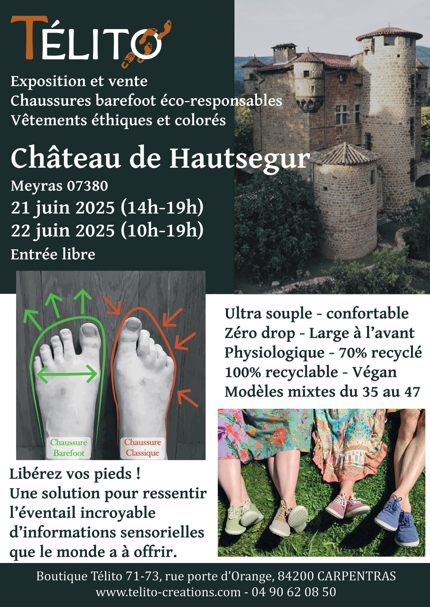 21 & 22 juin 2025 - Expo-vente Télito - Château de Hausegur (07)