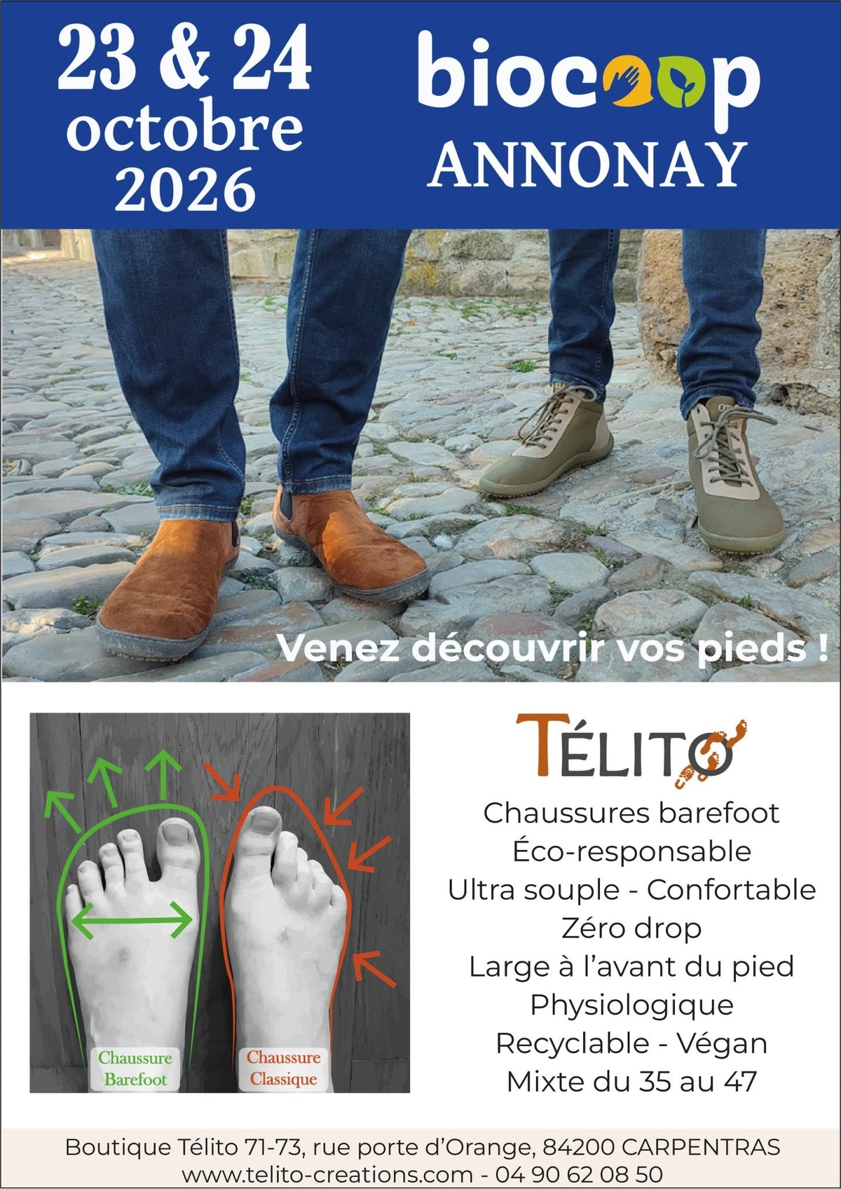 23 & 24 octobre 2026 - Biocoop Bionacelle - Annonay (07) - Télito
