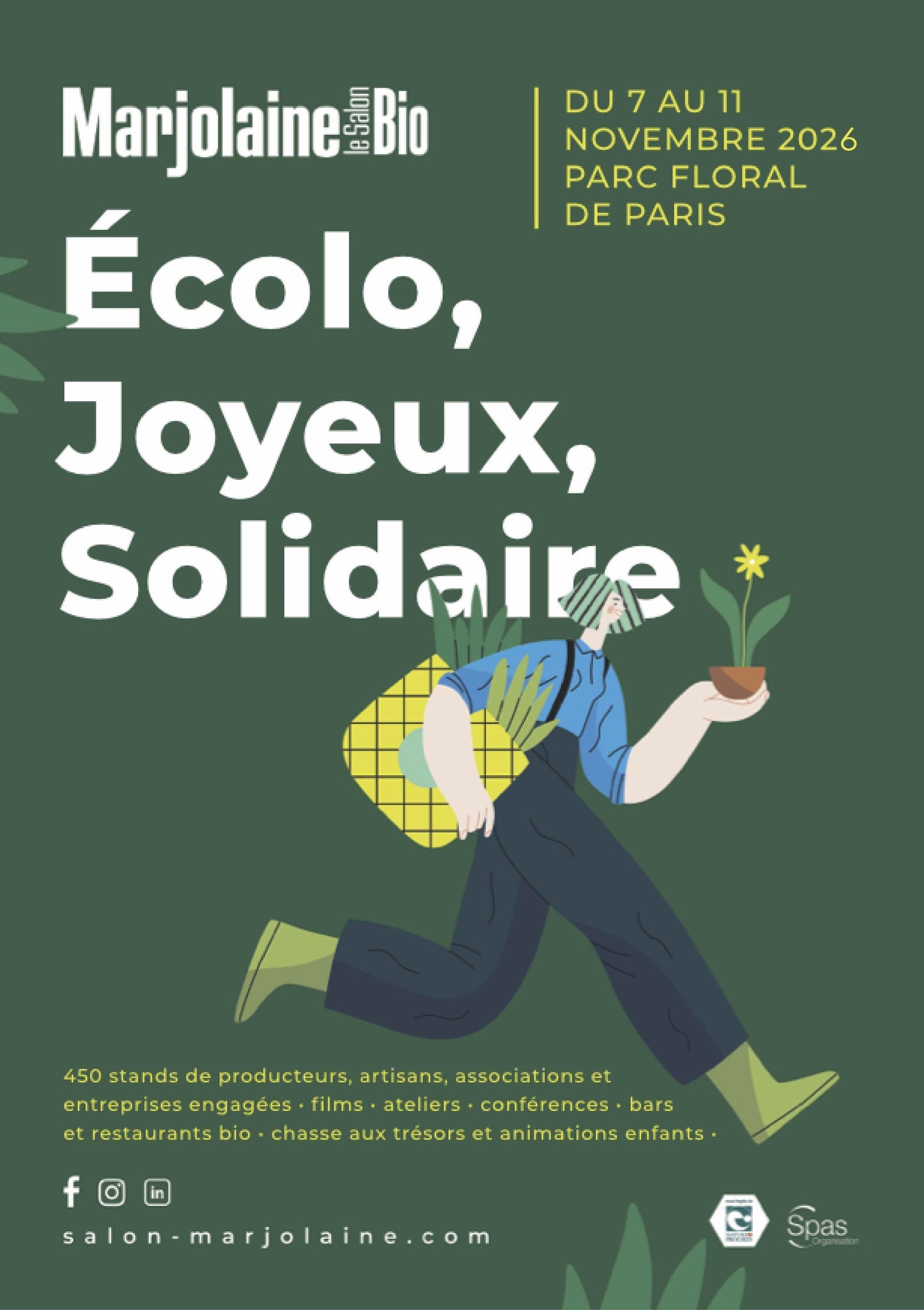 07-11 novembre 2026 - Salon Marjolaine - Paris Vincennes