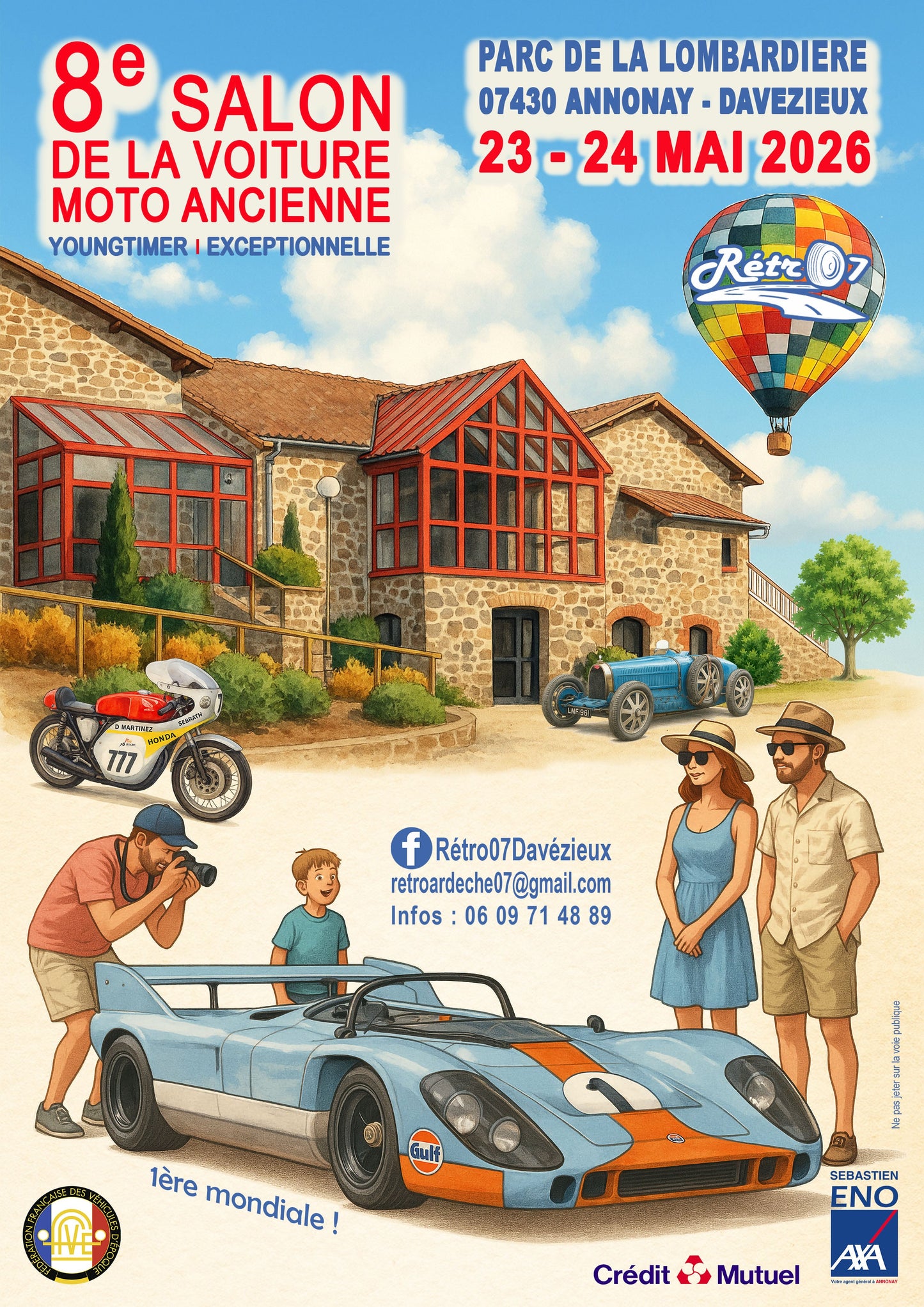 23-24 mai 2026 - Village créateur au 8è Salon de la voiture ancienne - Annonay (07)