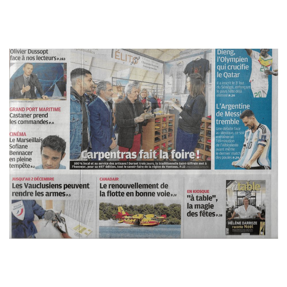La Provence - Novembre 2022 - Télito