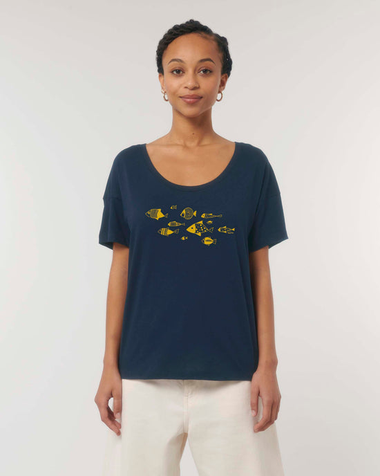 T-shirt ample - Poissons