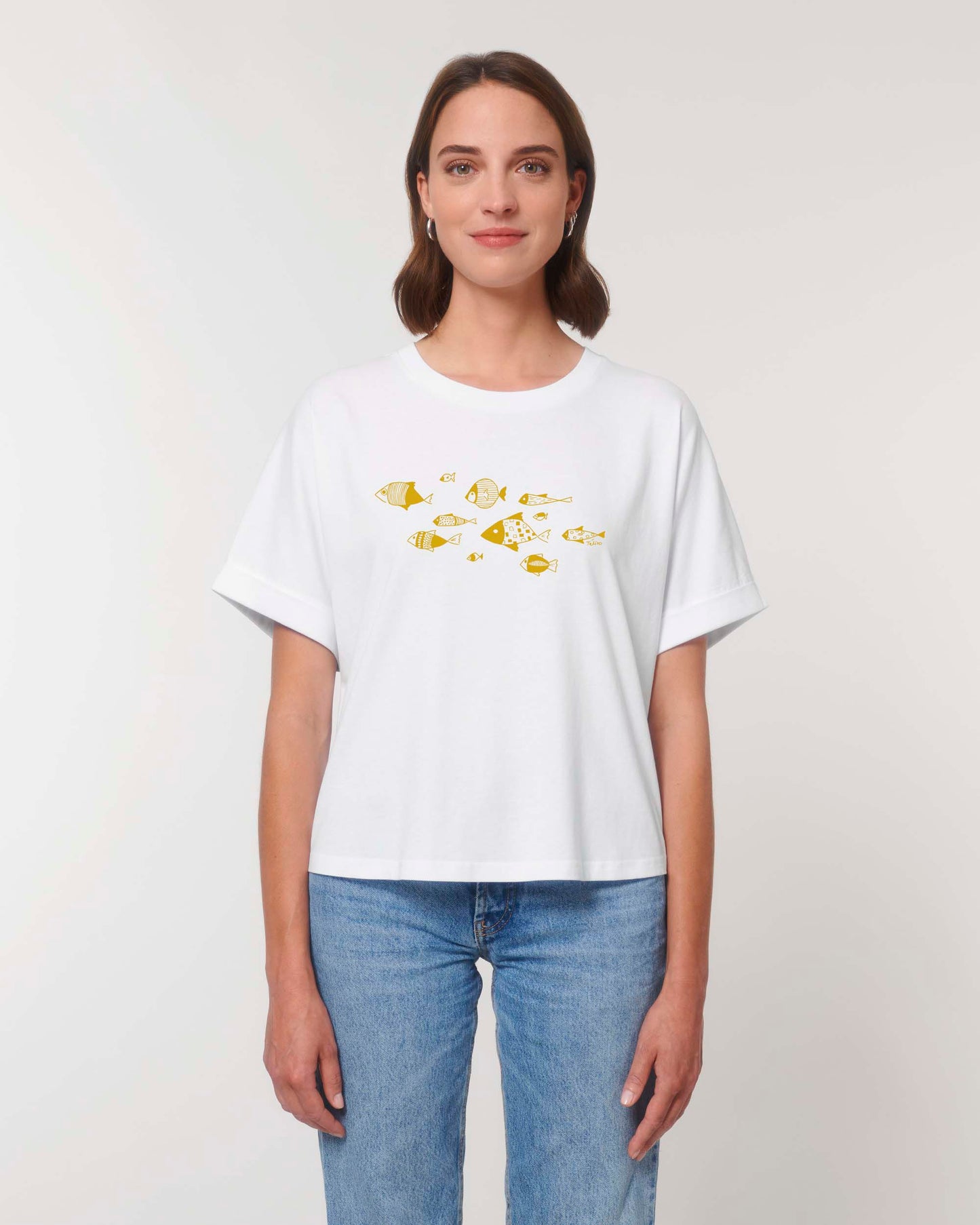 T-shirt oversize - Poissons