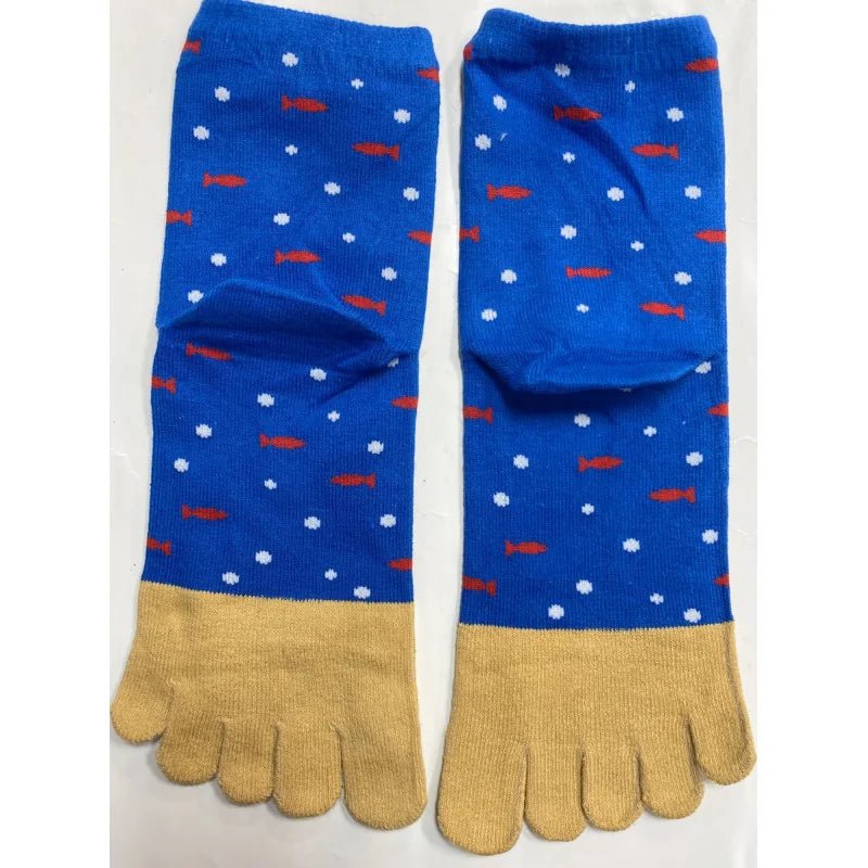 Chaussettes 5 doigts - Chat bleu - variant_name - Télito