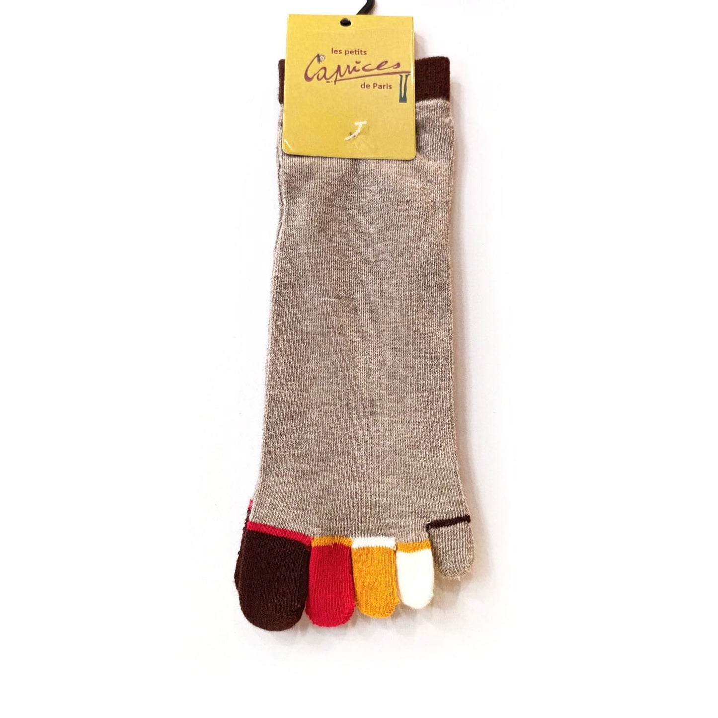 Chaussettes courtes 5 doigts - Orteils colorés - variant_name - Télito