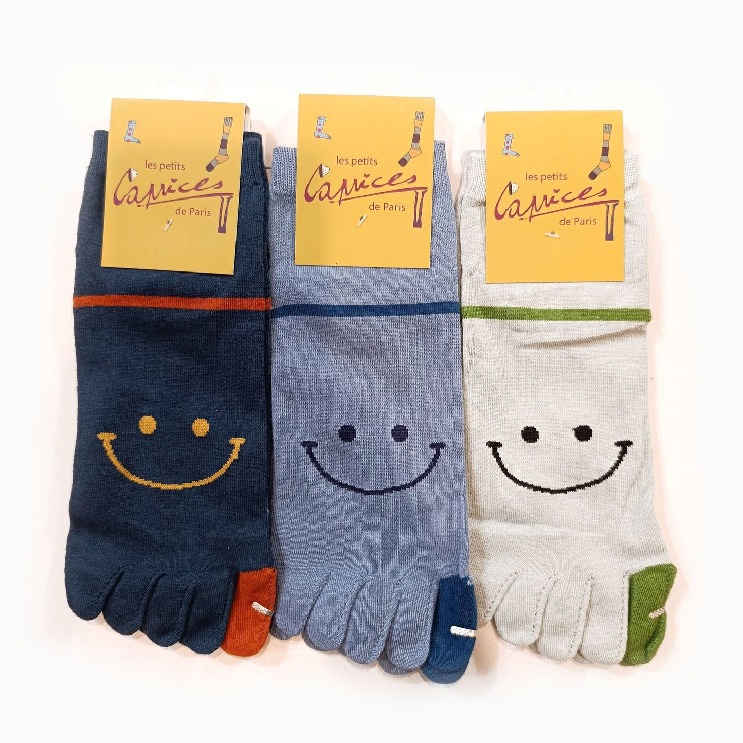 Chaussettes courtes 5 doigts - Sourires - variant_name - Télito