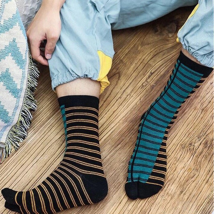 Chaussettes japonaises - Rayure bi-colore - variant_name - Télito
