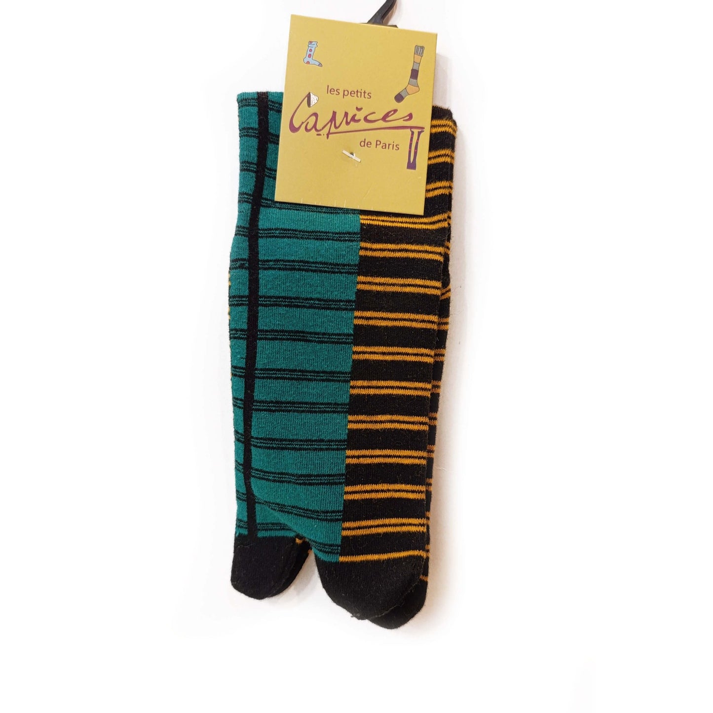 Chaussettes japonaises - Rayure bi-colore - variant_name - Télito